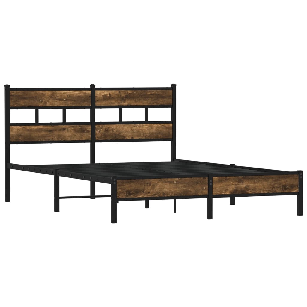 sengeramme m. sengegavl 140x190 cm uden madras sonoma-eg