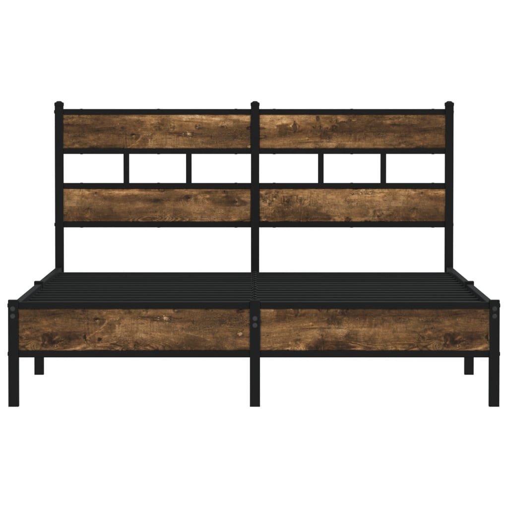 sengeramme m. sengegavl 140x190 cm uden madras sonoma-eg