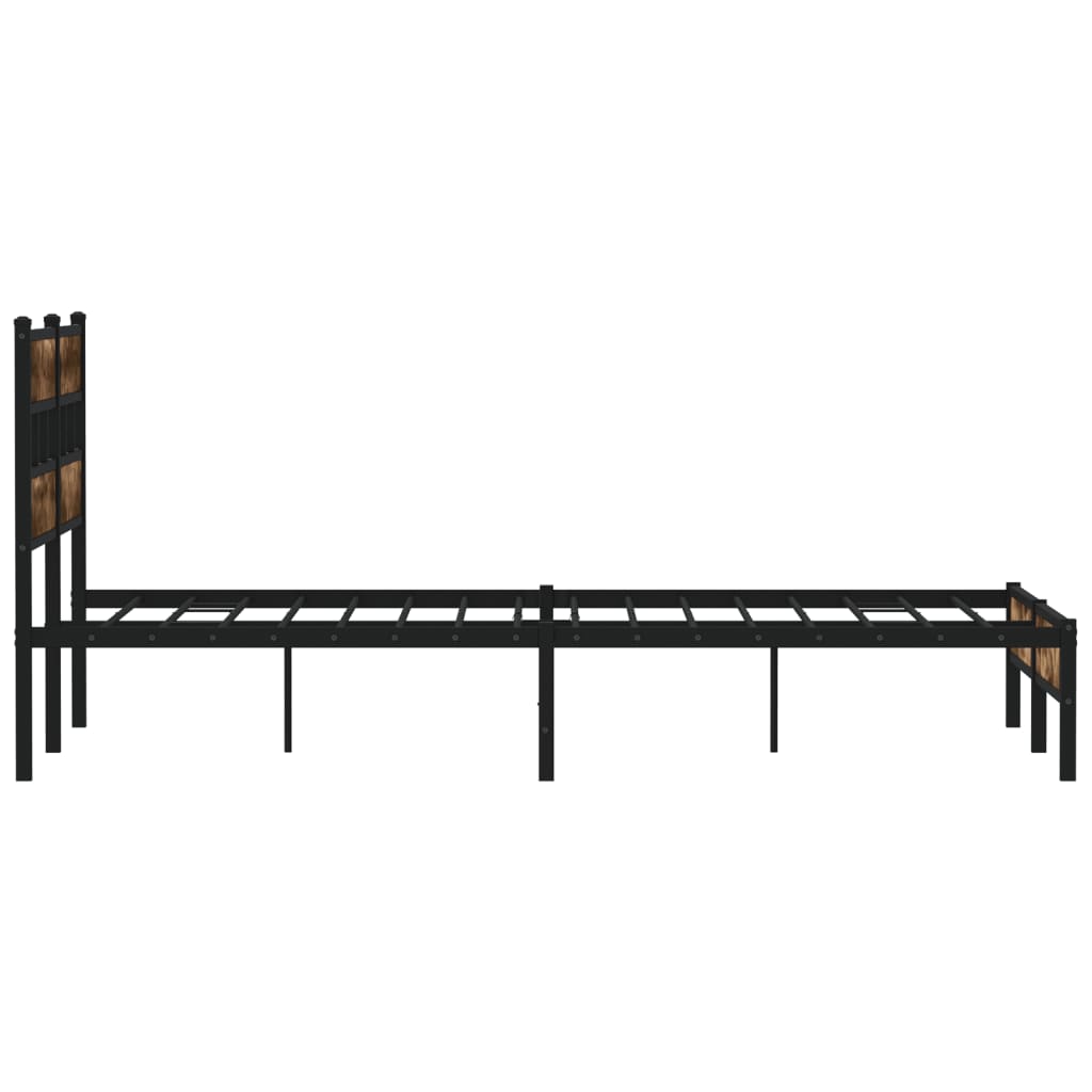 sengeramme m. sengegavl 140x200 cm uden madras sonoma-eg