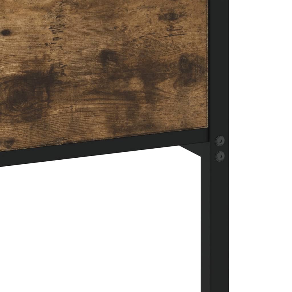 sengeramme 120x200 cm uden madras konstrueret træ røget eg