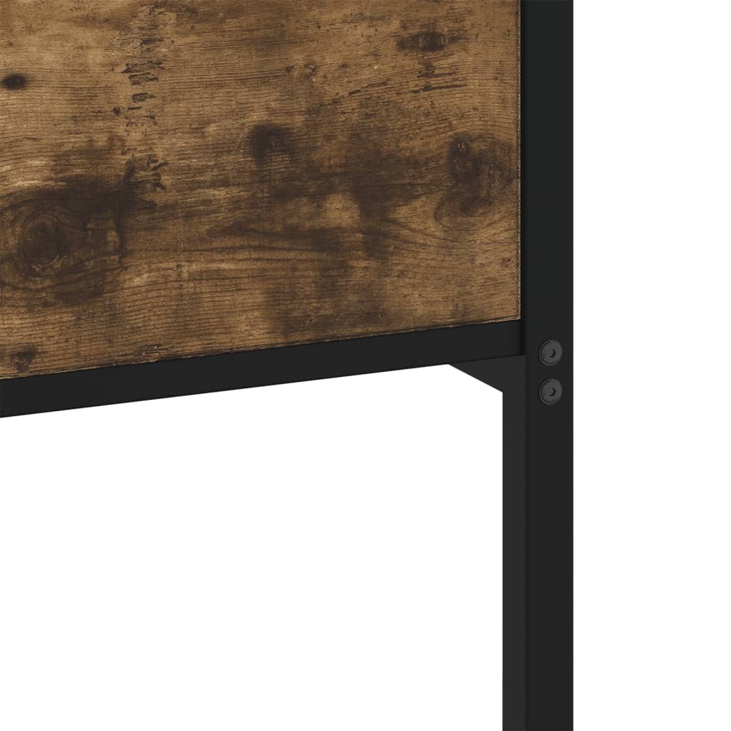 sengeramme 140x190 cm uden madras konstrueret træ røget eg