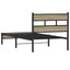 sengeramme 90x200 cm uden madras konstrueret træ sonoma-eg