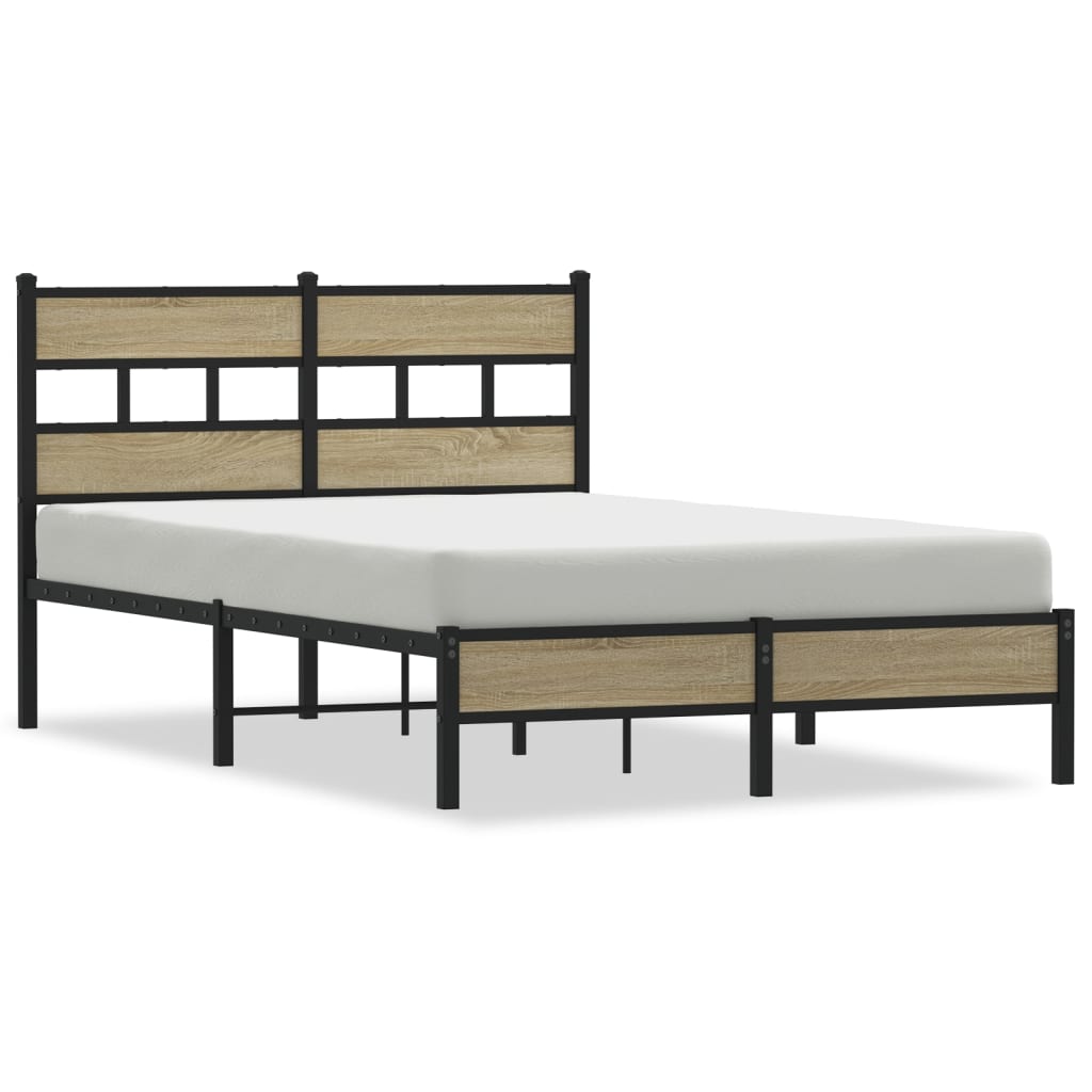 sengeramme 120x190 cm uden madras konstrueret træ sonoma-eg