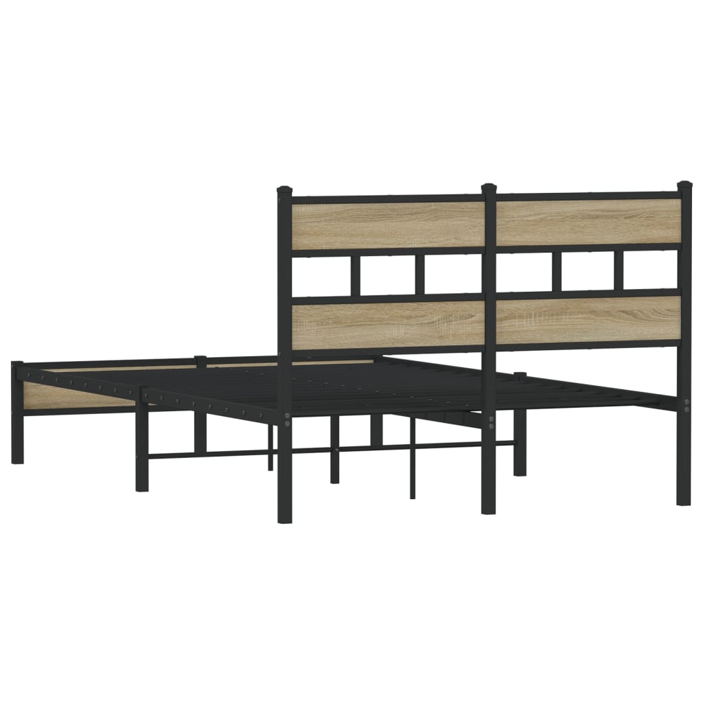 sengeramme 120x190 cm uden madras konstrueret træ sonoma-eg