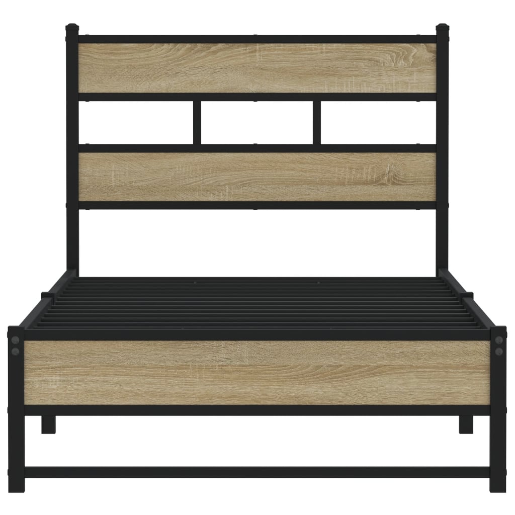 sengeramme uden madras 75x190 cm metal sonoma-eg