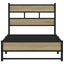 sengeramme uden madras 80x200 cm metal sonoma-eg