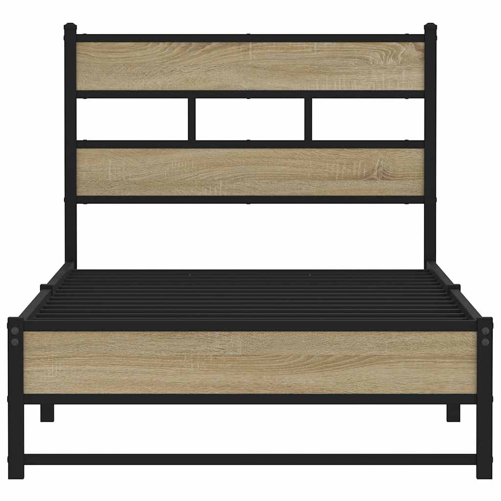 sengeramme uden madras 90x190 cm metal sonoma-eg