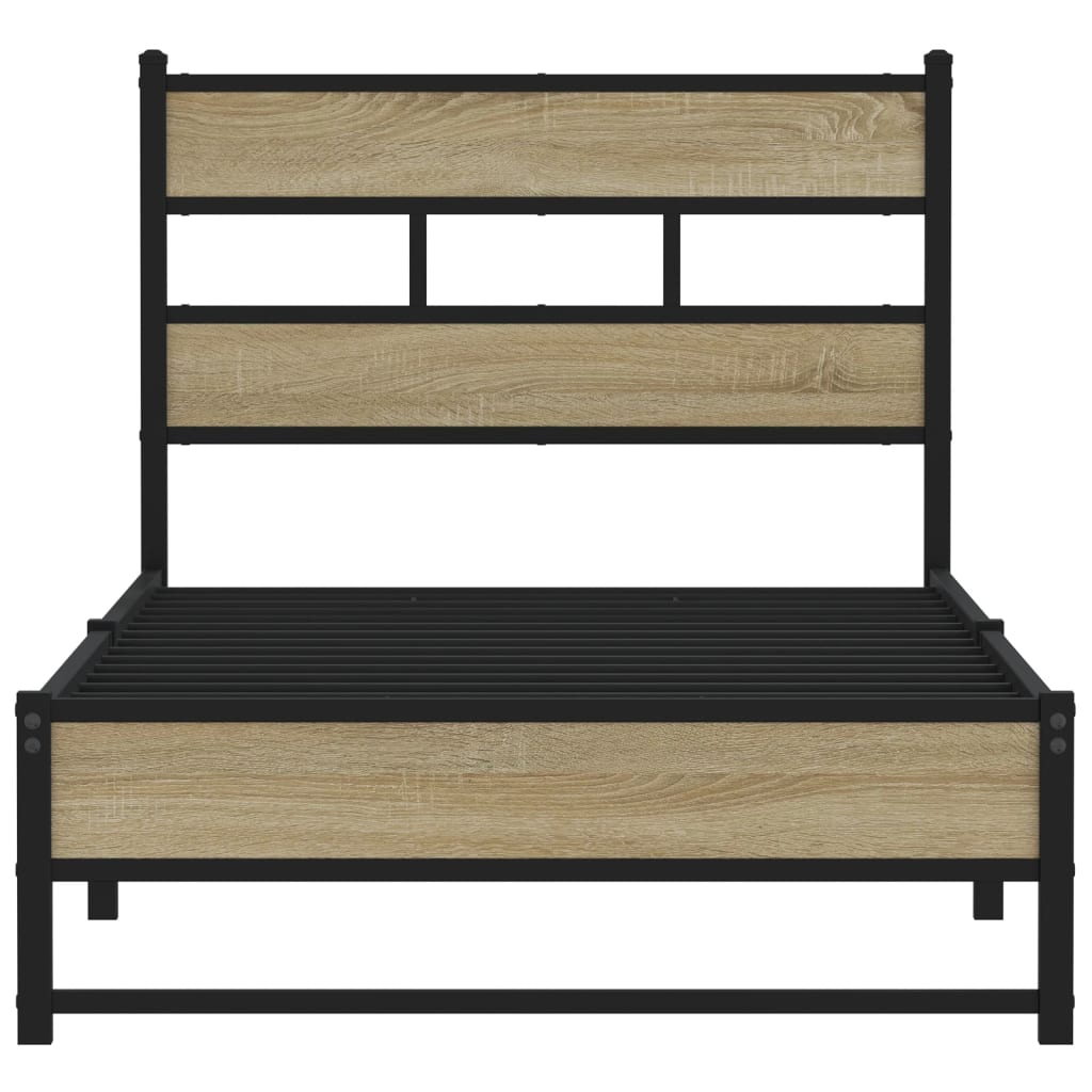 sengeramme uden madras 90x200 cm metal sonoma-eg