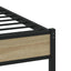sengeramme uden madras 90x200 cm metal sonoma-eg