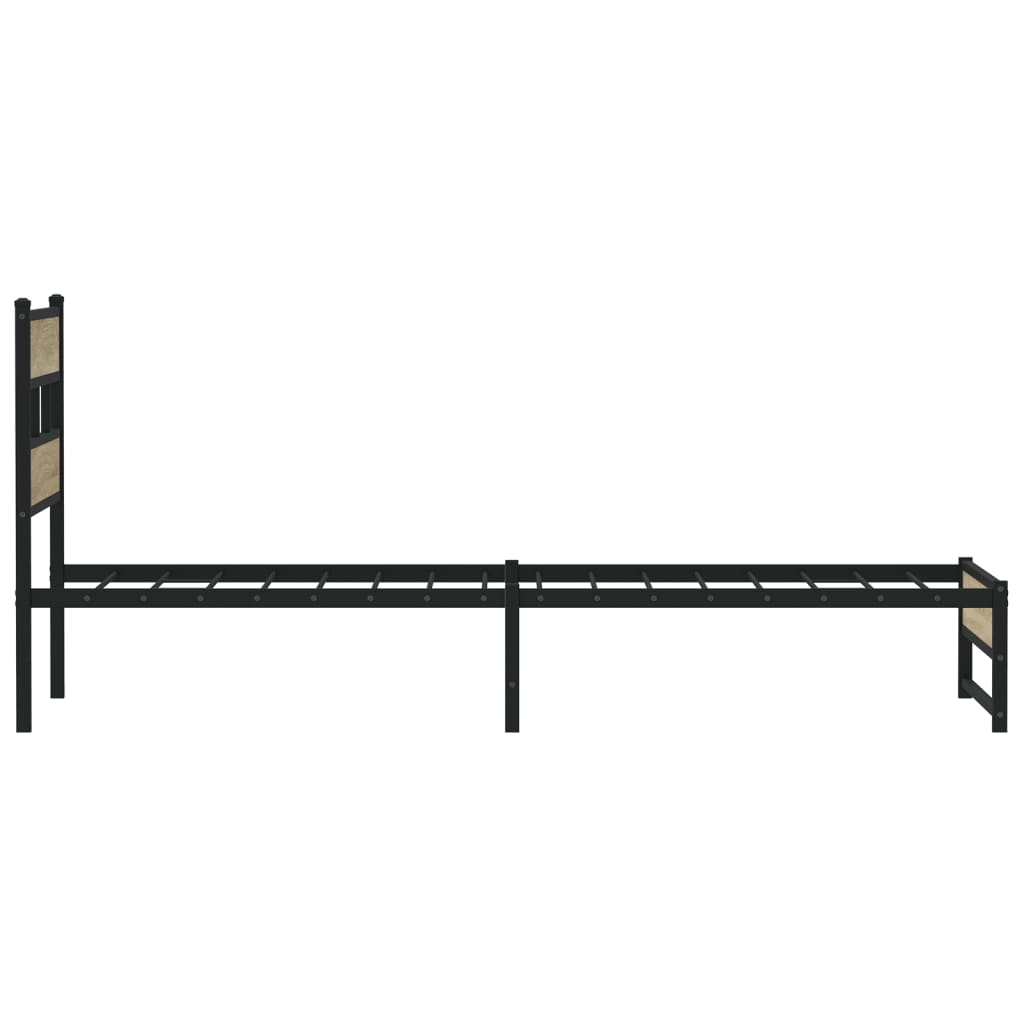 sengeramme uden madras 100x190 cm metal sonoma-eg