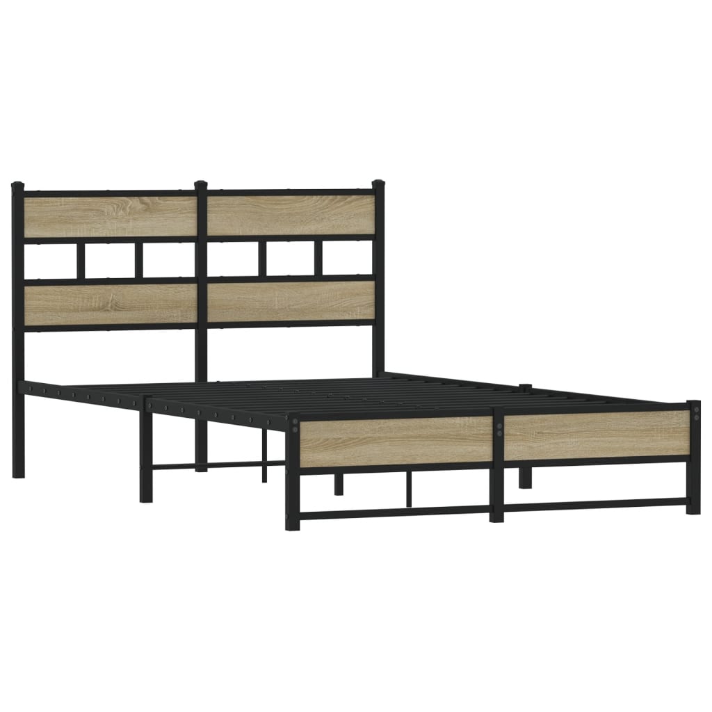 sengeramme uden madras 120x190 cm metal sonoma-eg