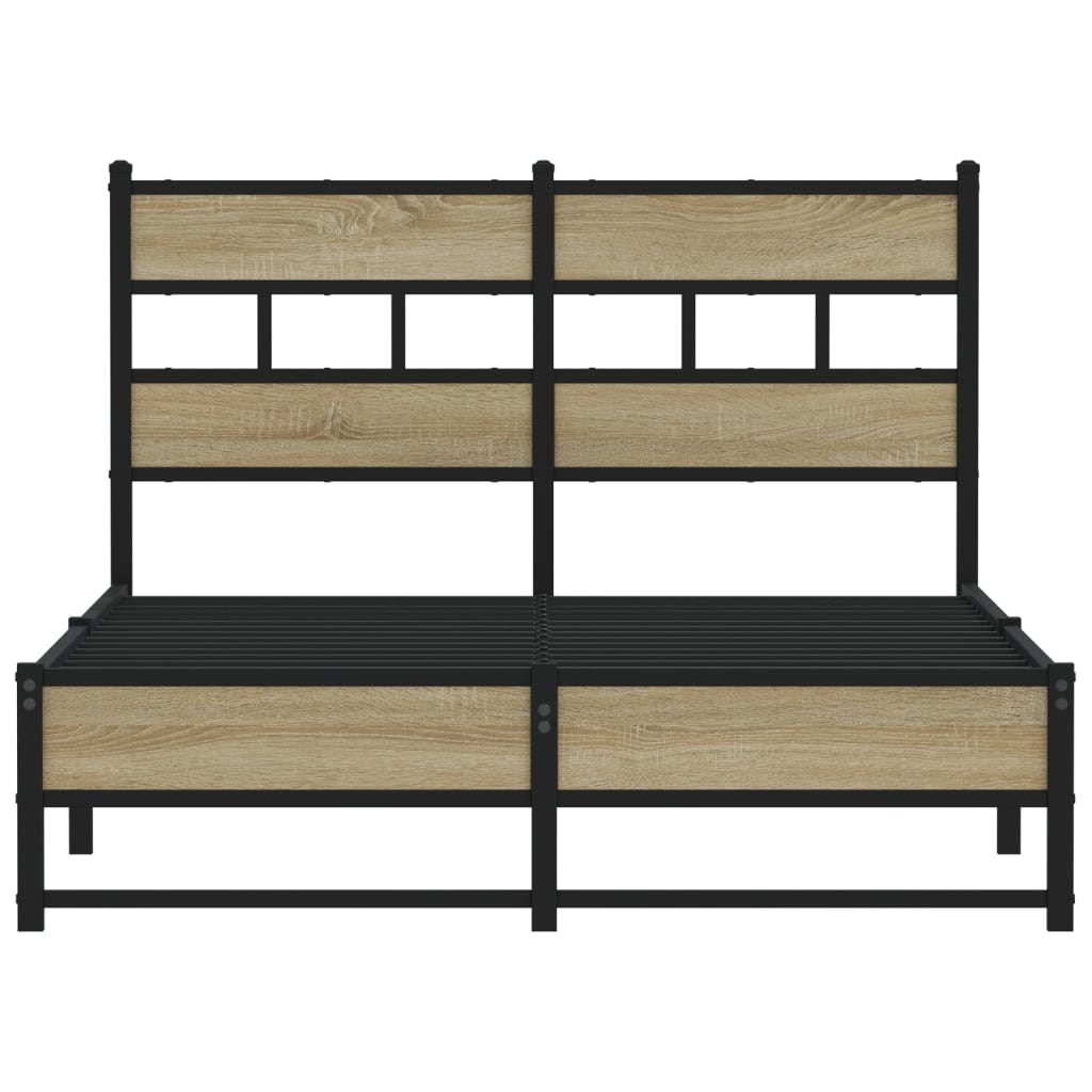 sengeramme uden madras 120x190 cm metal sonoma-eg