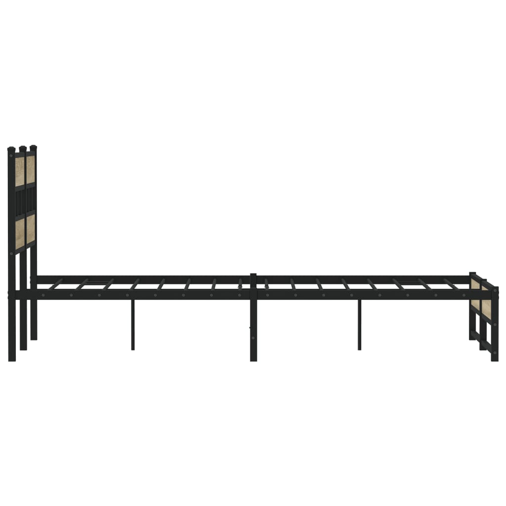 sengeramme uden madras 120x190 cm metal sonoma-eg