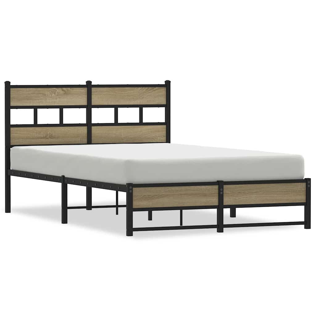 sengeramme uden madras 120x200 cm metal sonoma-eg