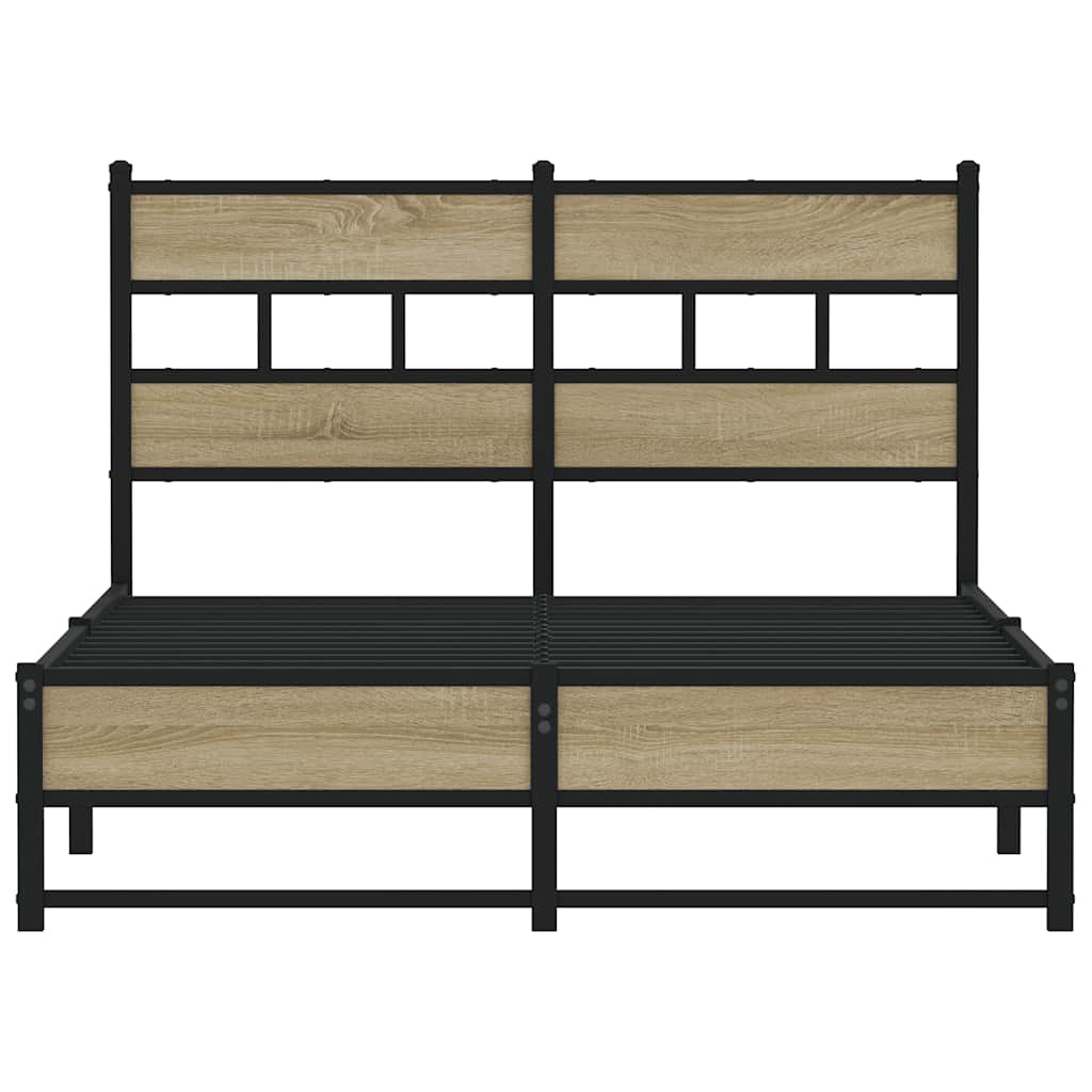 sengeramme uden madras 120x200 cm metal sonoma-eg