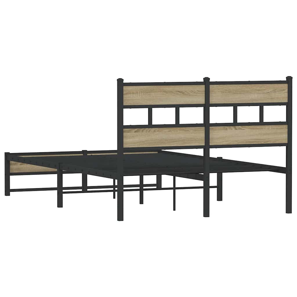 sengeramme uden madras 120x200 cm metal sonoma-eg