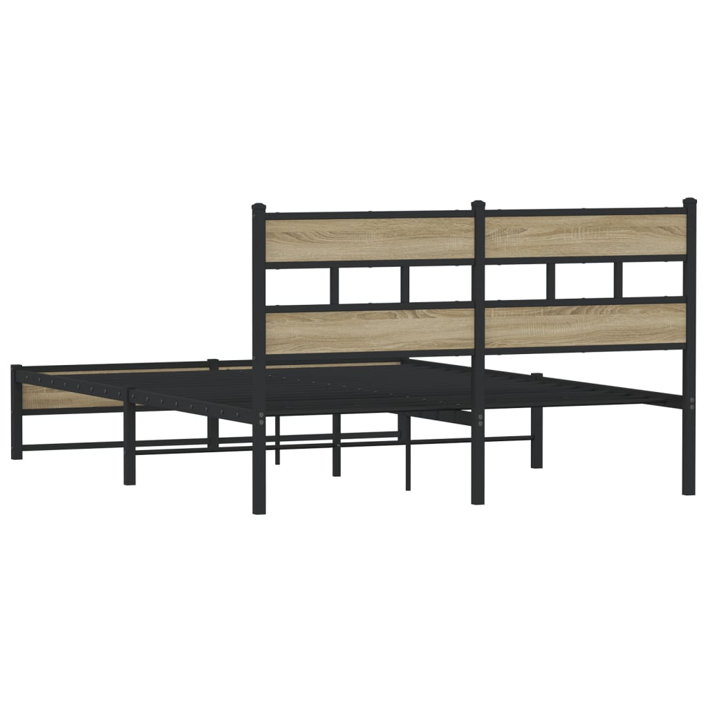 sengeramme uden madras 140x190 cm metal sonoma-eg