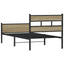 sengeramme 75x190 cm uden madras konstrueret træ sonoma-eg