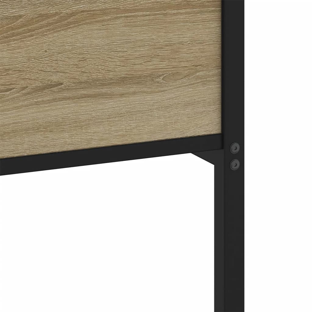 sengeramme 75x190 cm uden madras konstrueret træ sonoma-eg