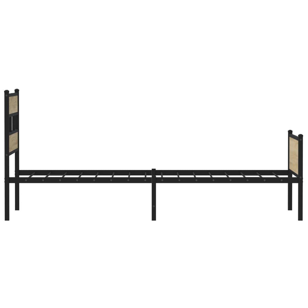 sengeramme 100x200 cm uden madras konstrueret træ sonoma-eg