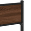 sengeramme 107x200 cm uden madras konstrueret træ brunt eg
