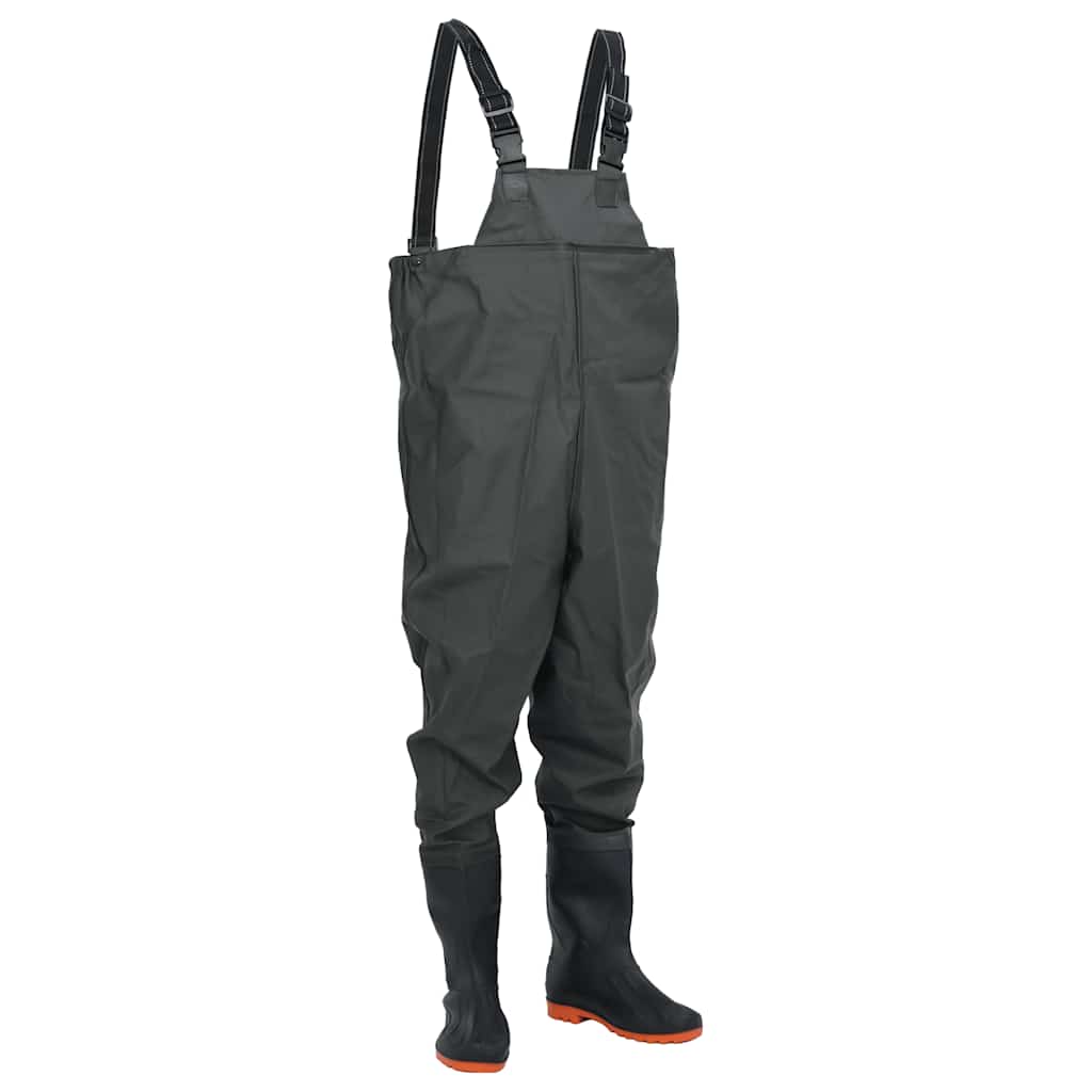 waders med støvler str. 39 mørkegrøn