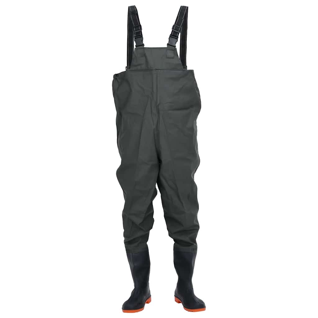 waders med støvler str. 41 mørkegrøn