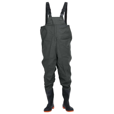 waders med støvler str. 41 mørkegrøn