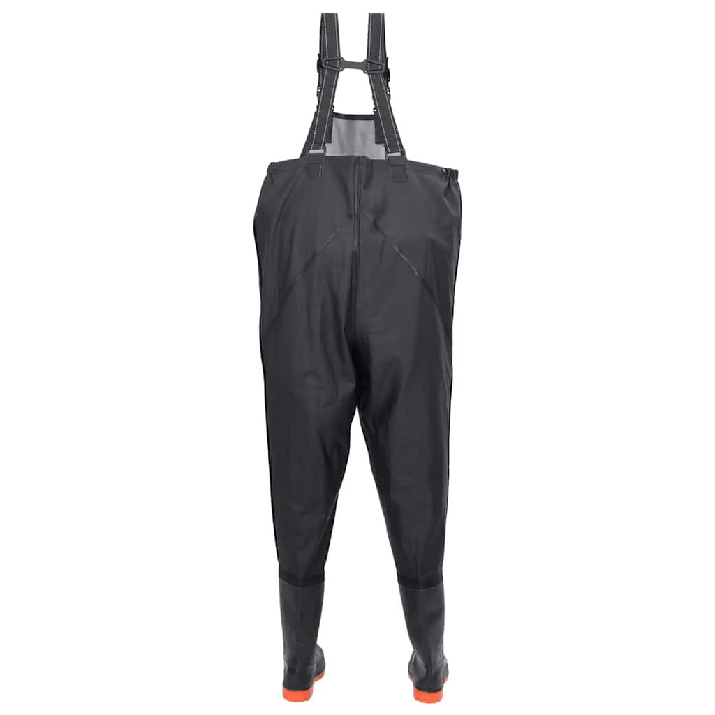 waders med støvler str. 39 sort