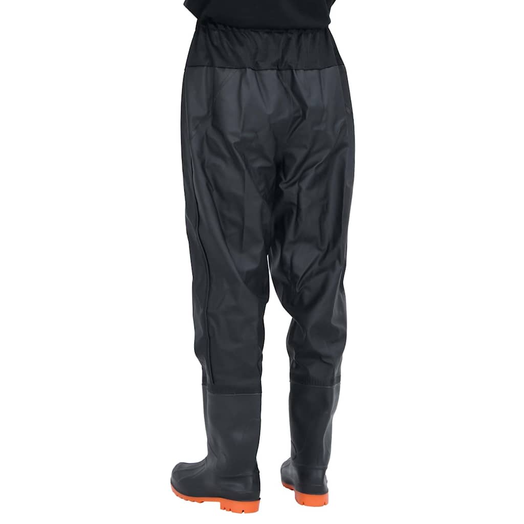 waist waders med støvler str. 38 sort