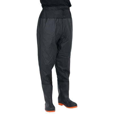 waist waders med støvler str. 42 sort