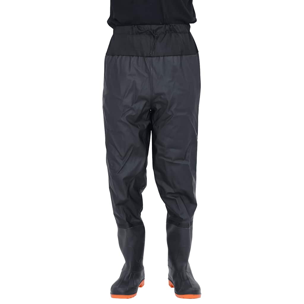 waist waders med støvler str. 42 sort