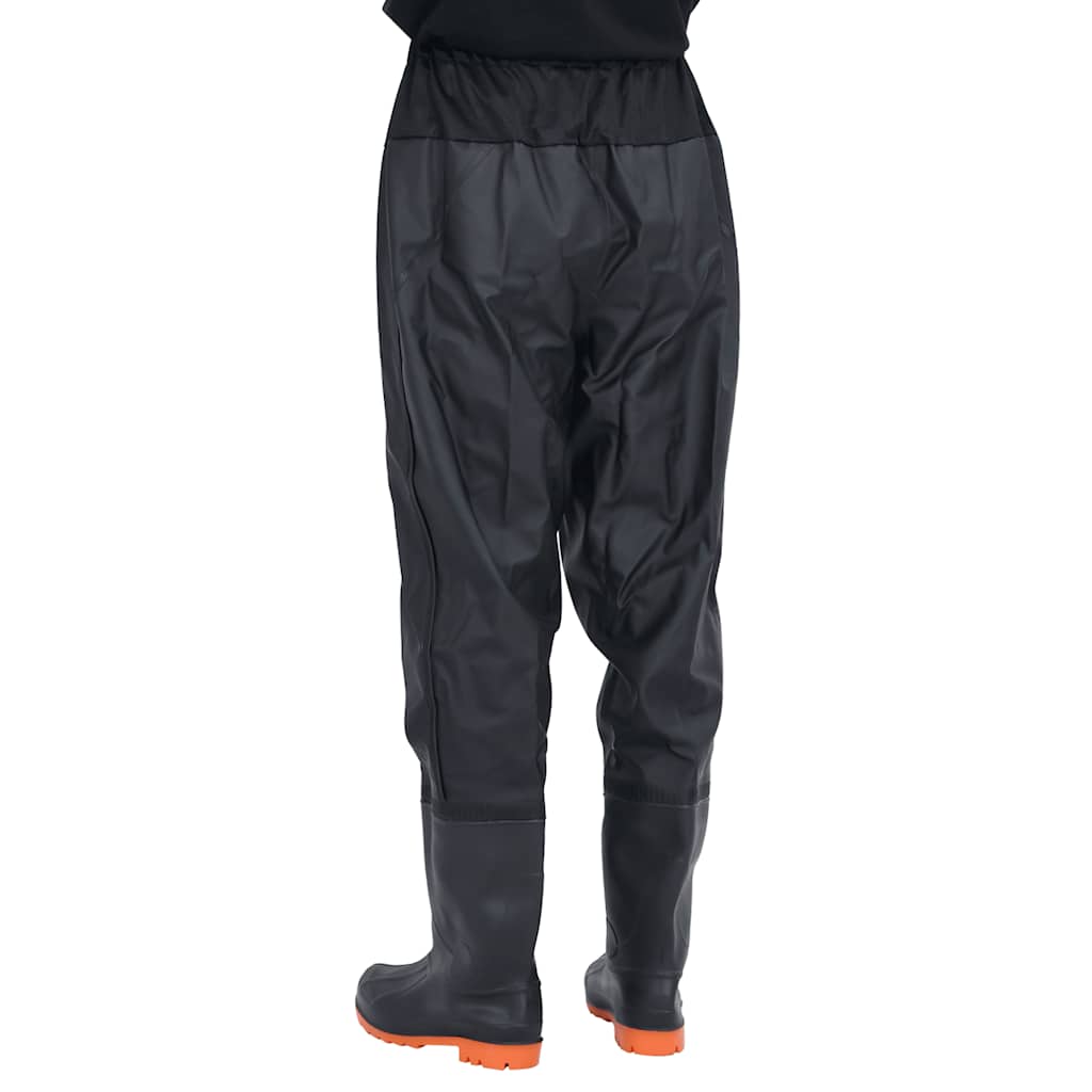 waist waders med støvler str. 42 sort