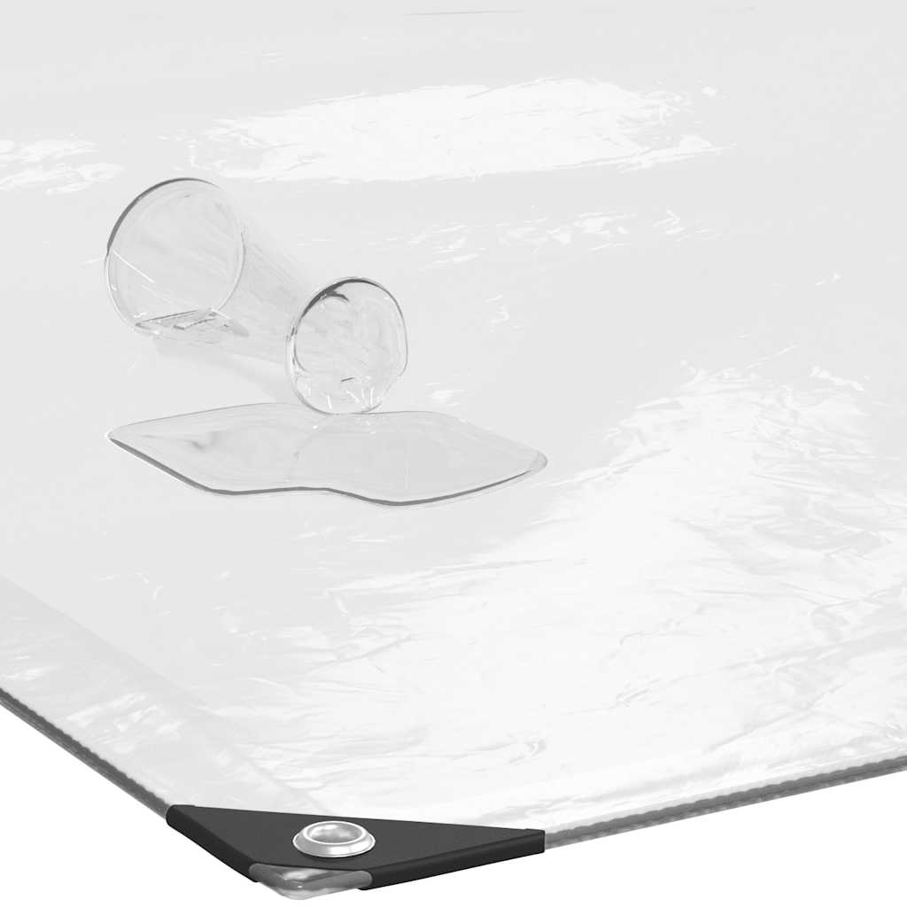 klar presenning med øjer 1x8 m polyethylen