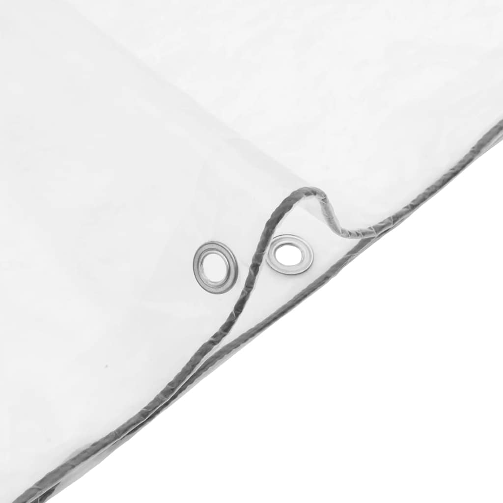 klar presenning med øjer 1x8 m polyethylen