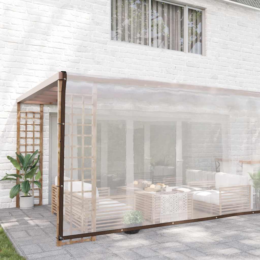 klar presenning med øjer 6x8 m polyethylen