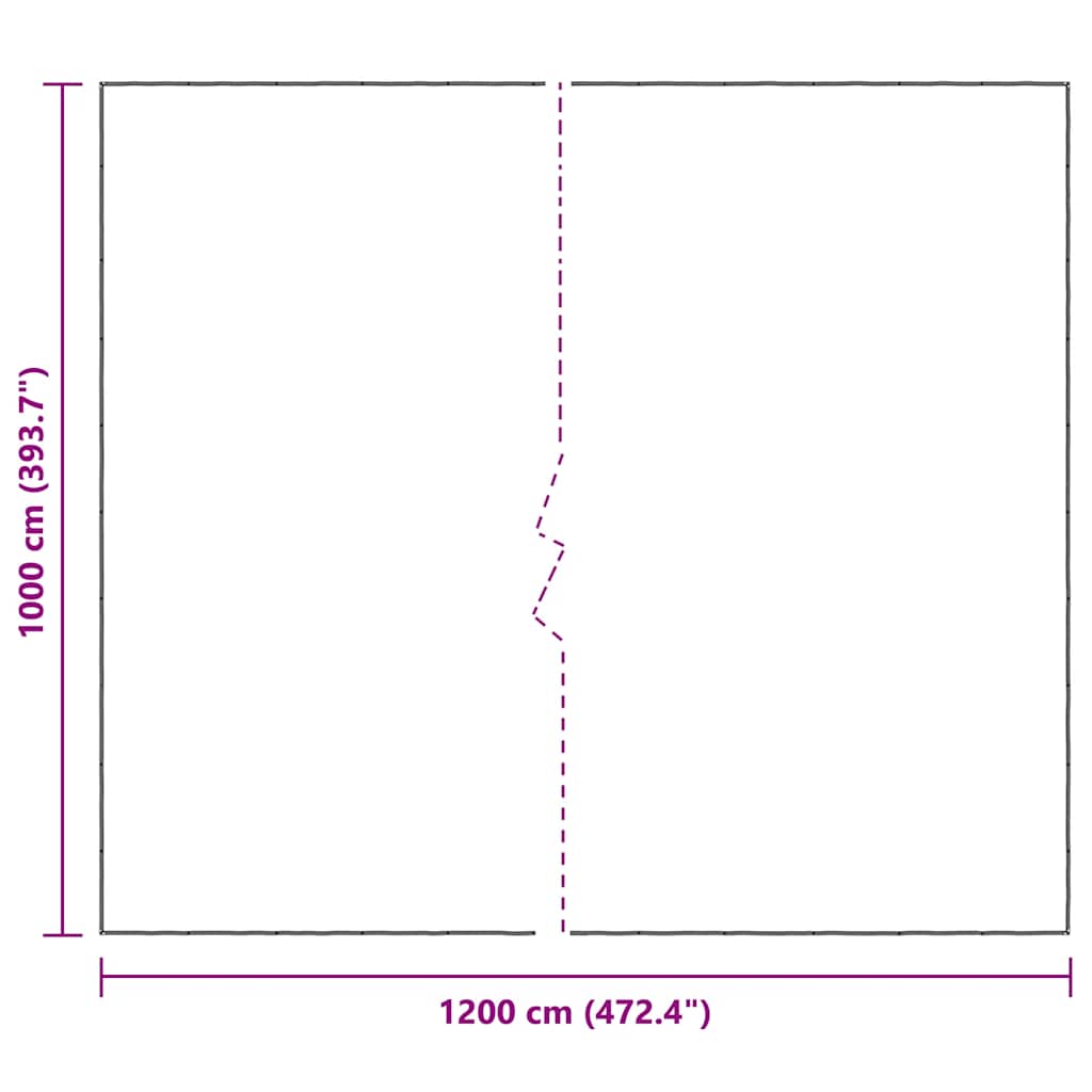 klar presenning med øjer 10x12 m polyethylen