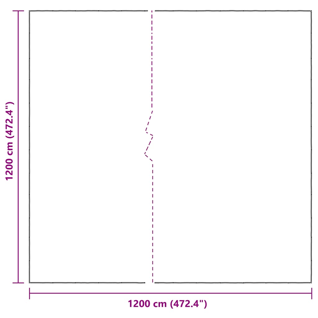 klar presenning med øjer 12x12 m polyethylen