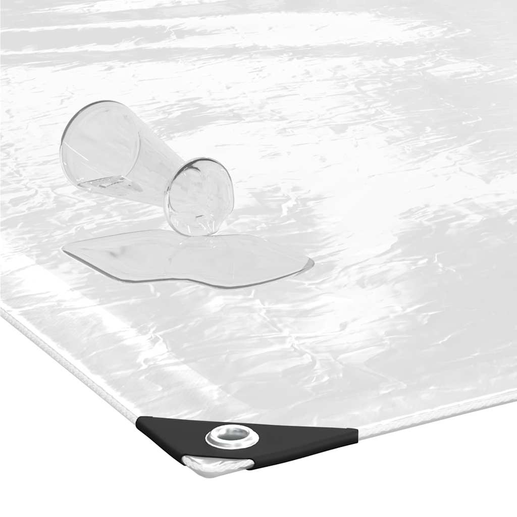 klar presenning med øjer 1x12 m PVC
