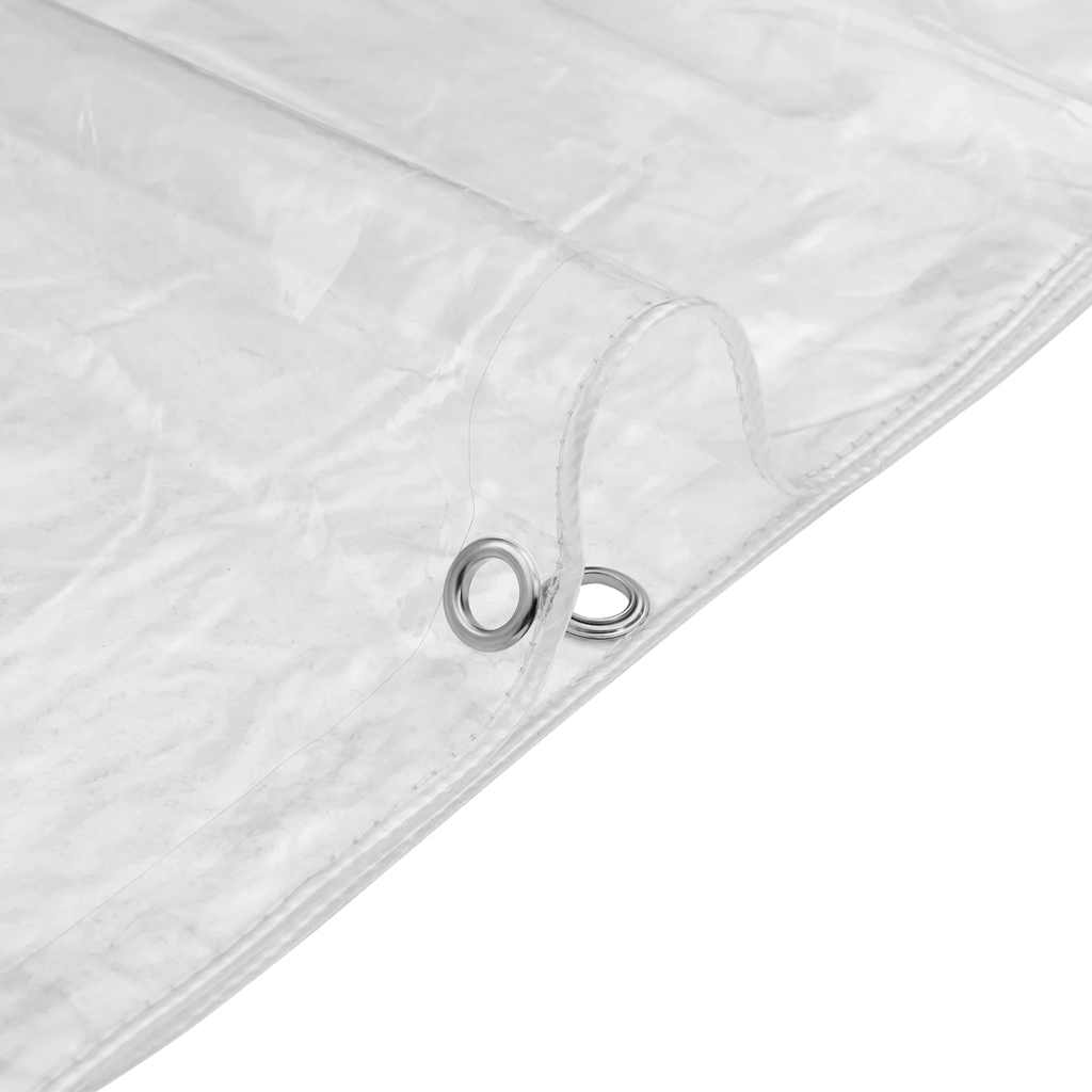 klar presenning med øjer 2x2 m PVC
