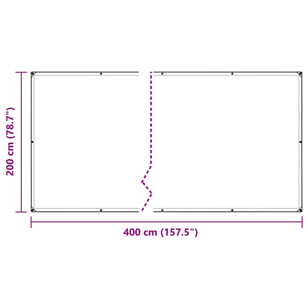 klar presenning med øjer 2x4 m PVC