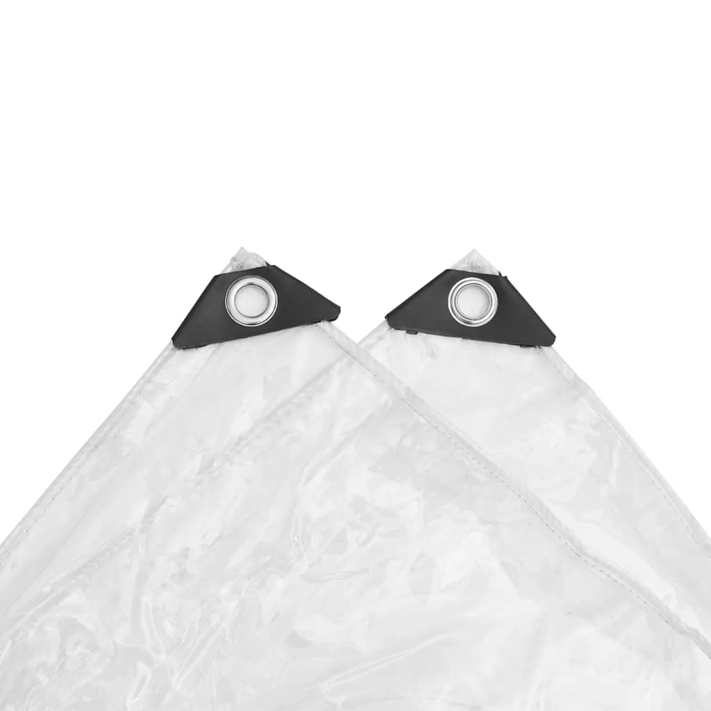klar presenning med øjer 4x4 m PVC