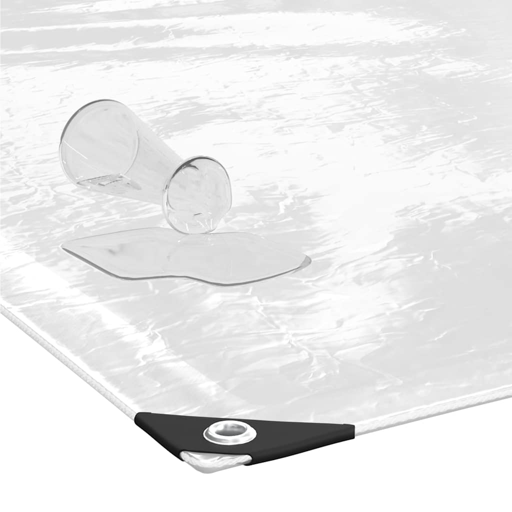 klar presenning med øjer 4x6 m PVC