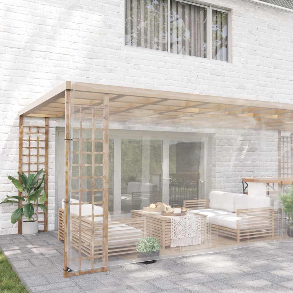 klar presenning med øjer 5x8 m PVC