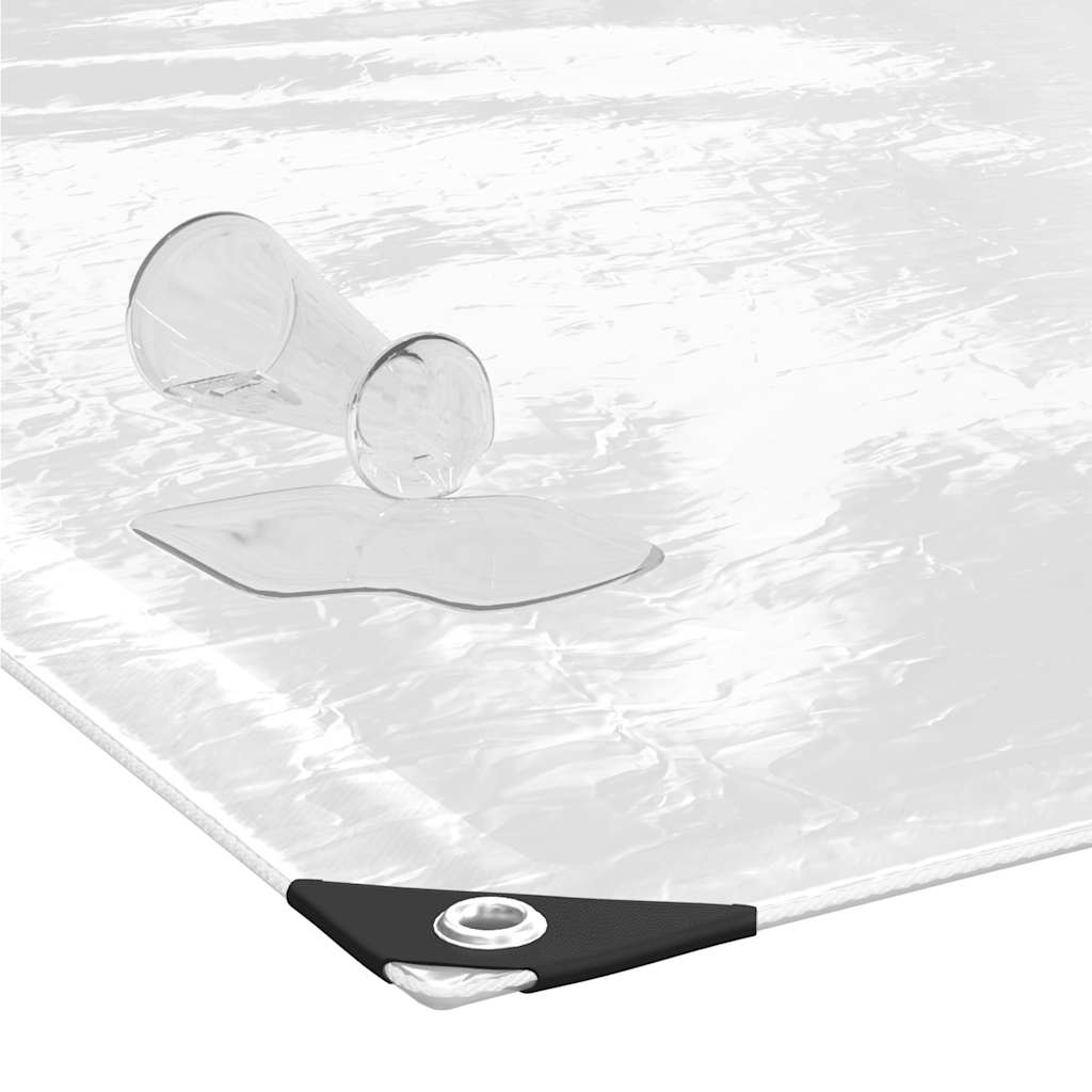klar presenning med øjer 5x12 m PVC