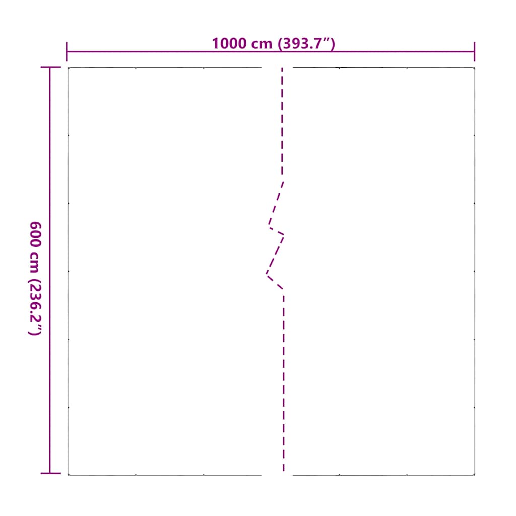 klar presenning med øjer 6x10 m PVC