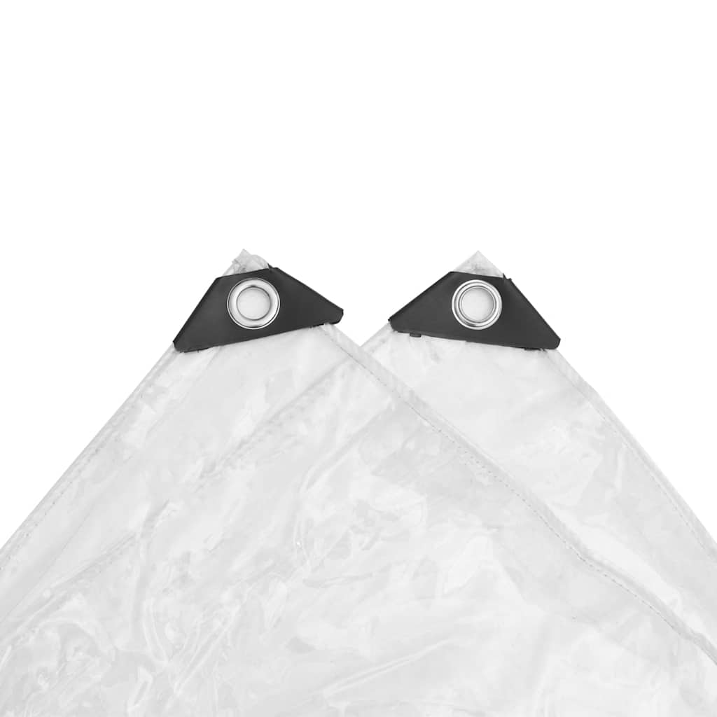 klar presenning med øjer 8x8 m PVC