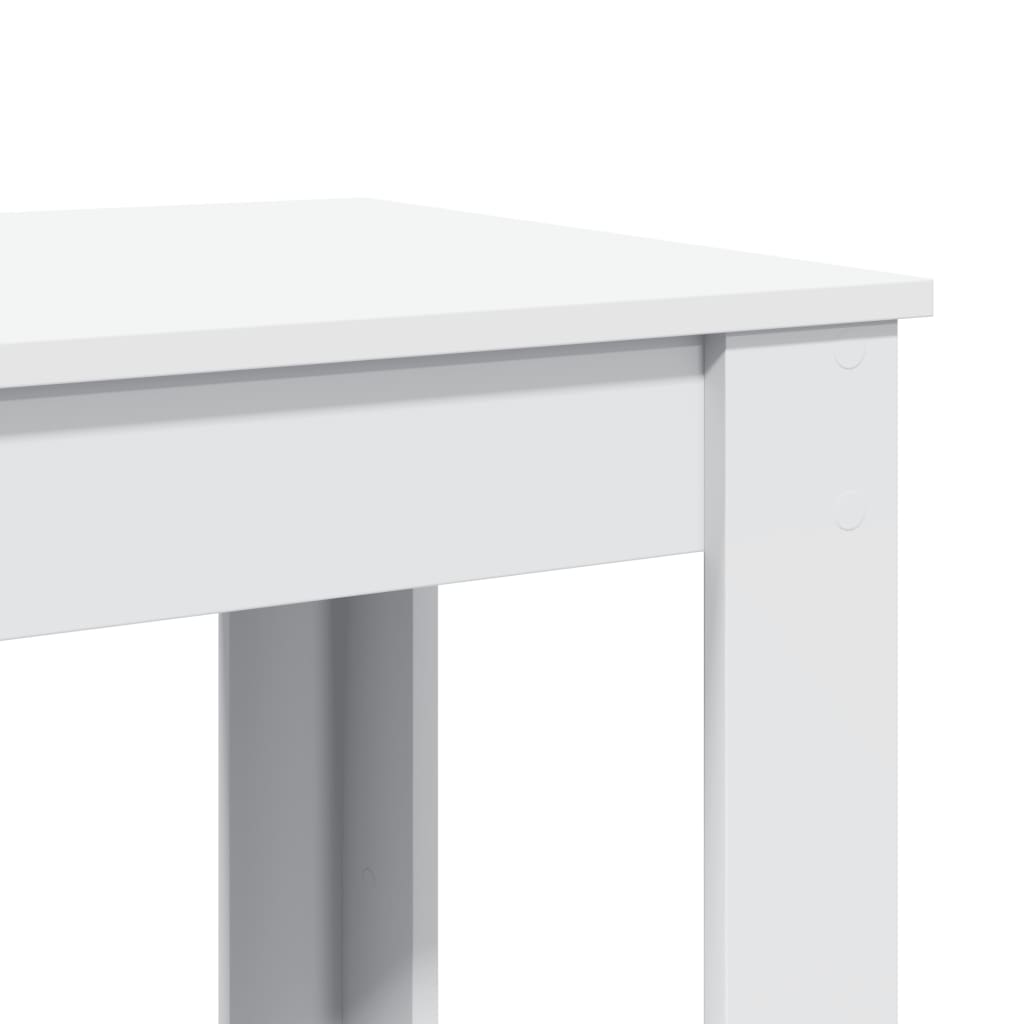 barbord 51x50x103,5 cm konstrueret træ hvid