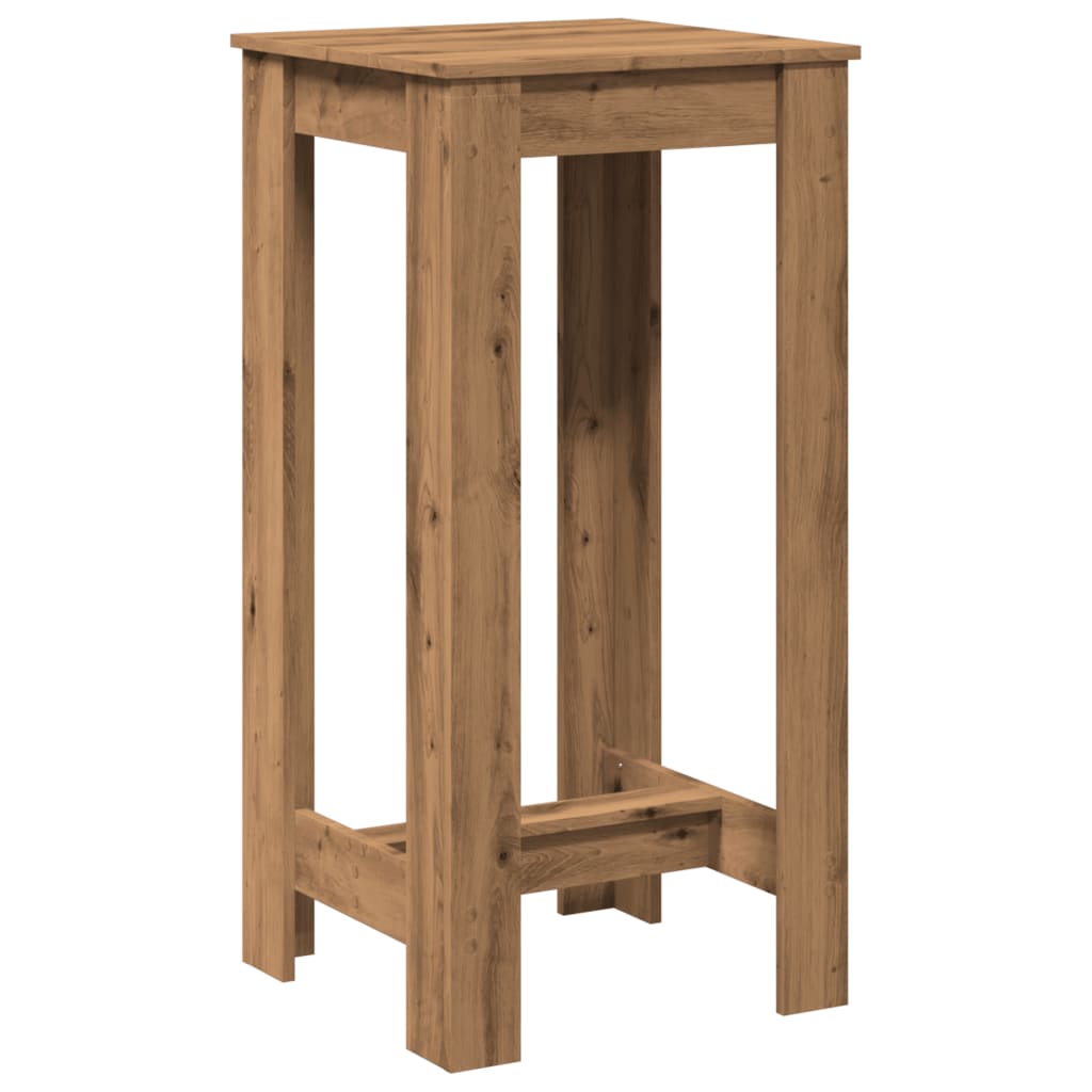 barbord 51x50x103,5 cm konstrueret træ gammelt trælook
