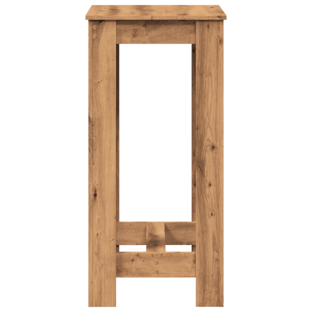 barbord 51x50x103,5 cm konstrueret træ gammelt trælook